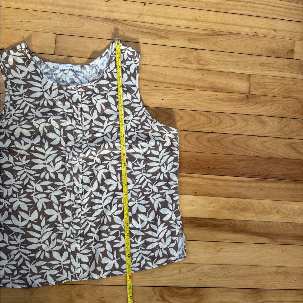 Black Linen Blend Tank - Picture 5 of 5